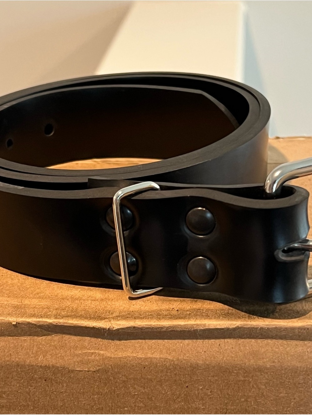 E7 Gear Handcrafted USA Black Leather Utility Belt XL